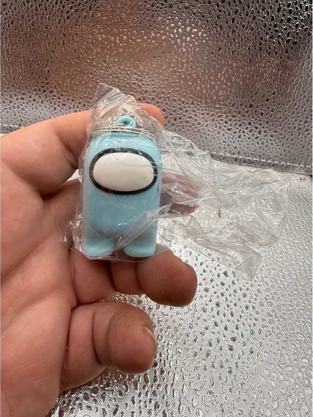 Blue Among Us Crewmate Keychain Figure